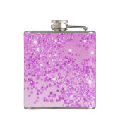 21. & rosa Glitzer & Drink Zitat Flachmann (Rückseite)