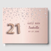 21. Rose Golddiamanten Gästebuch (Vorderseite)