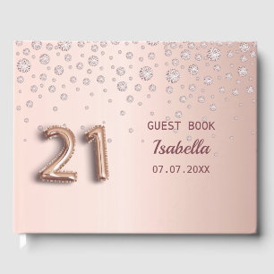 21. Rose Golddiamanten Gästebuch