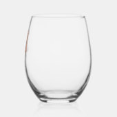 21. Rose Goldname Weinglas Ohne Stiel (Links)