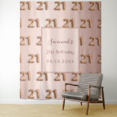 21. Rose Goldpinke Wandteppich (Beispiel)