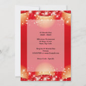 21. Roter Teppich Hollywood VIP Gold Foto Party Einladung (Rückseite)