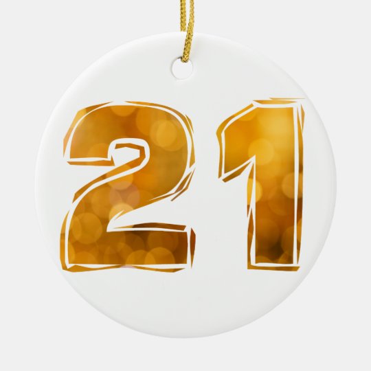 21 RUNDES KERAMIK ORNAMENT