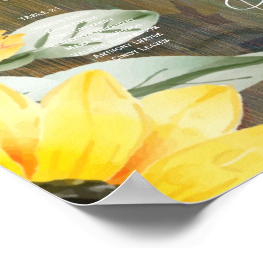 21 Rustikale Holzliegestühle FOTO SITZUNG Poster (Ecke)