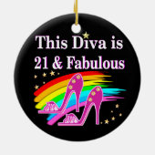 21. SHOE QUEEN KERAMIKORNAMENT (Hinten)