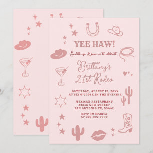 21. Southwestern Ranch Geburtstagsparty Einladung