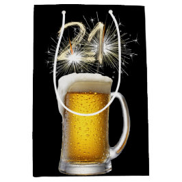 21. Sparkler in Beer Mittlere Geschenktüte