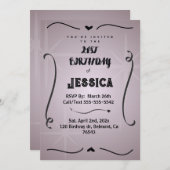 21 st Birthday Personalized Digital Einladung (Vorne/Hinten)