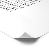 21 Tabelle Elegantes Minimalistisches Sitzdiagramm Poster (Ecke)