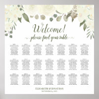 21 Tabelle Elfenbeinrosen Hochzeitstabelle