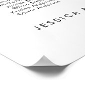 21 Tabellen Unsere Lieblings-Sitzplan Poster (Ecke)