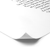 21 Tables Sitzplan Willkommen Poster (Ecke)