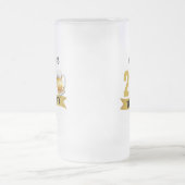 21 & THIRSTY-21ST BIRTHDAY MATTGLAS BIERGLAS (Mittel)