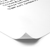 21 Tischblush Peach Rose Hochsitzdiagramm Poster (Ecke)