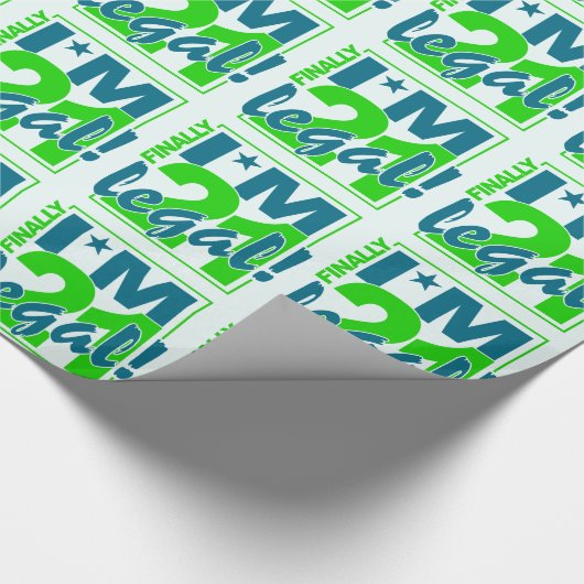 21 u. LEGALES Packpapier (Ecke)