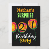 21. ÜBERRASCHUNG Geburtstagsparty Einladung (Vorderseite)