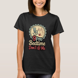 21 Uhr Schlafenszeit nicht an mich Lustiger Katzen T-Shirt