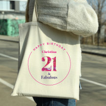 21 und fabulous 21. Geburtstagsgeschenk