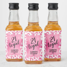 21 und Legal Pink White Leopard Personalisiert Min