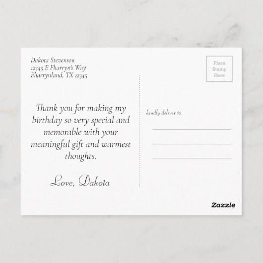 21 und Rechts | Lila Imitate Glitzer 21. Geburtsta Postkarte (Rückseite)