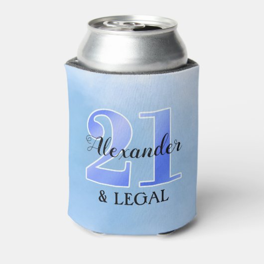 21 und rechtsblau dosenkühler (Kanne Rückseite)