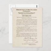 21. Verfassungsänderung - Verbot beenden Postkarte (Vorne/Hinten)