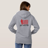 21 Vets Hoodie (Frauen) (Schwarz voll)