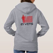 21 Vets Hoodie (Frauen) (Rückseite)