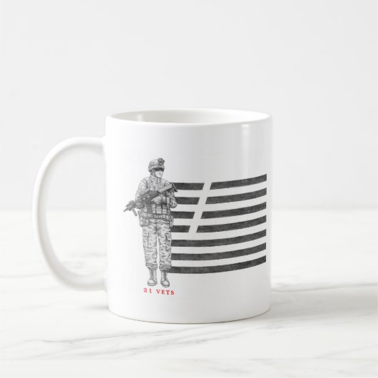 21 Vets Kaffee Tasse (Links)