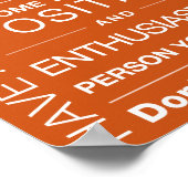 21 Vorschläge für den Erfolg - Clay Poster (Ecke)