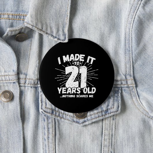 21 Year Old Birthday - Birthday Meme - Funny 21 Button (Beispiel)