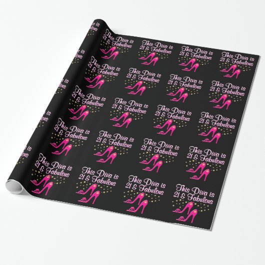 21 YR ALTER SHOE QUEEN GESCHENKPAPIER (Ungerollt)
