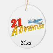 21Das neue Adventure Flugzeug Keepake Ornament (Links)