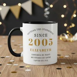 21st Birthday 2005 Add Name Elegant Tasse