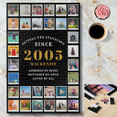 21st Birthday 2005 Family Memories Photo Collage Puzzle