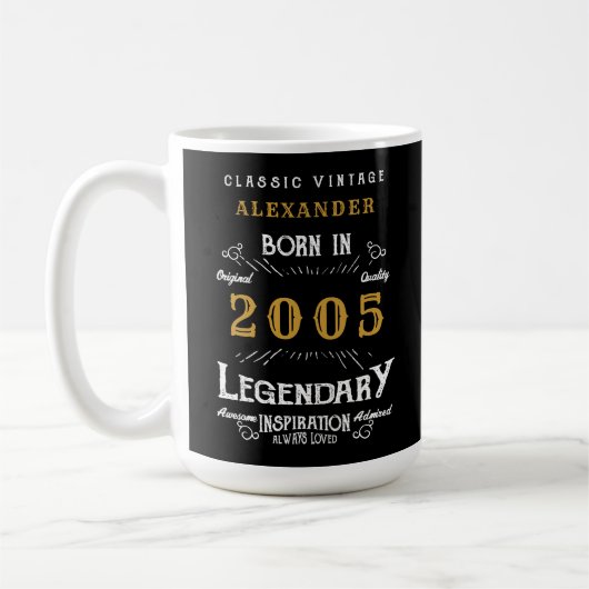21st Birthday 2005 Legendary Retro Kaffeetasse (Links)