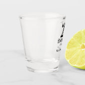 21st birthday bold letter name date simple man boy schnapsglas (Links)