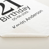 21st birthday bold letter name date simple man boy sherpadecke (3/4)