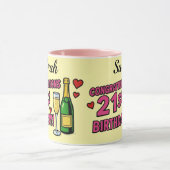 21st Birthday coffee mug  Tasse (Zentrum)