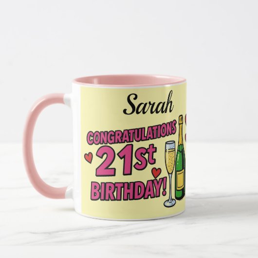 21st Birthday coffee mug  Tasse (Links)