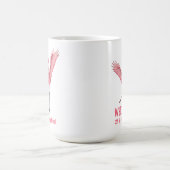 21st Birthday Flocking Fire Flamingo Kaffeetasse (Mittel)