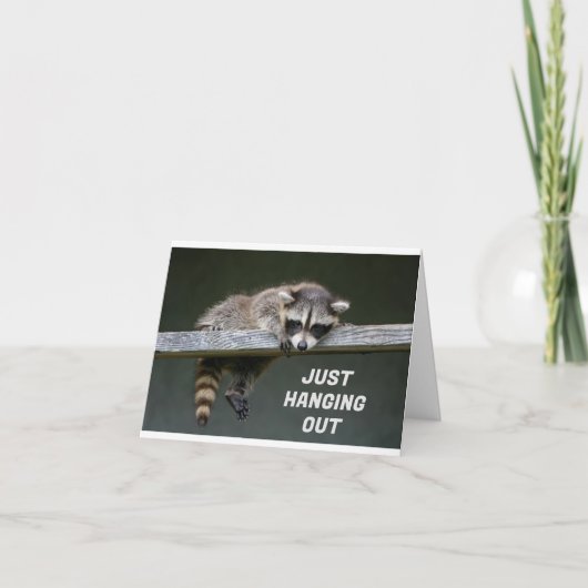 *21st* BIRTHDAY FROM A SILLY RACCOON Karte (Vorderseite)