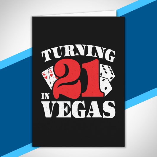 21st Birthday in Vegas - Turning 21 - Las Vegas Karte