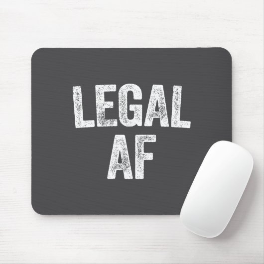 21st Birthday Legal Af Long Sleeve  Mousepad (Mit Mouse)