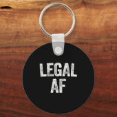 21st Birthday Legal Af Long Sleeve Schlüsselanhänger (Vorderseite)