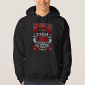 21st Birthday Legends Born In October 2001 21 Yrs Hoodie (Vorderseite)