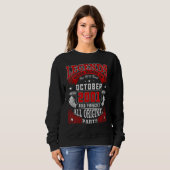 21st Birthday Legends Born In October 2001 21 Yrs Sweatshirt (Vorne ganz)