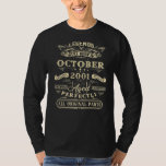 21st Birthday Legends Born In October 2001 21 Yrs T-Shirt<br><div class="desc">21. Geburtstagsfeiern Geboren im Oktober 2001 21 Jahre alt</div>