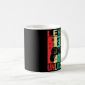 21st Birthday Level 21 Unlocked Gamer Funny Birthd Kaffeetasse (VorderseiteRechts)