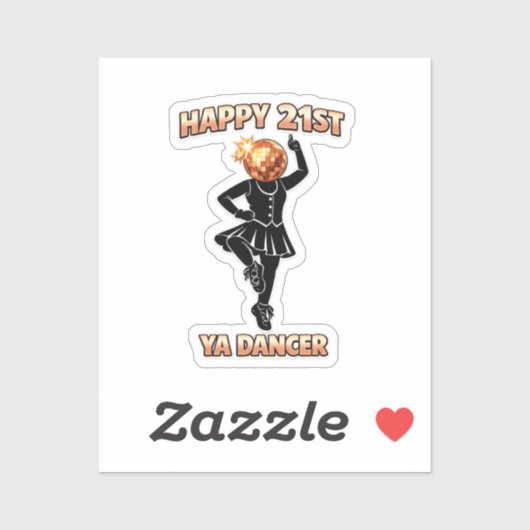 21st Birthday Party Pink Sticker rose gold (Blatt)